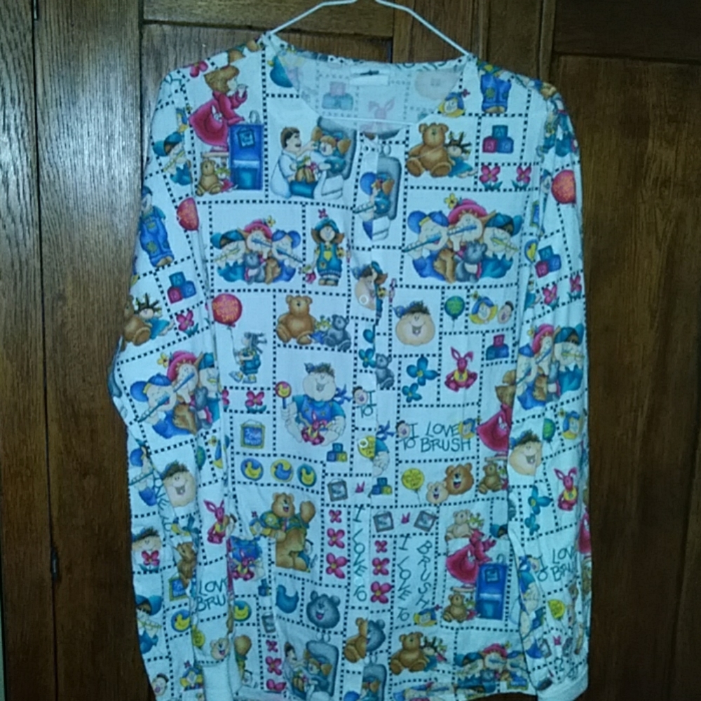 Dental print uniform jacket
